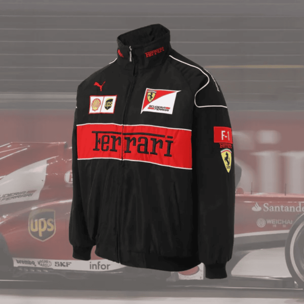 Jaqueta FERRARI F1 Vintage FULL BLACK